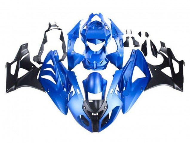 2009-2014 BMW S1000RR Motorcycle Fairing - Blue Glossy Black UK