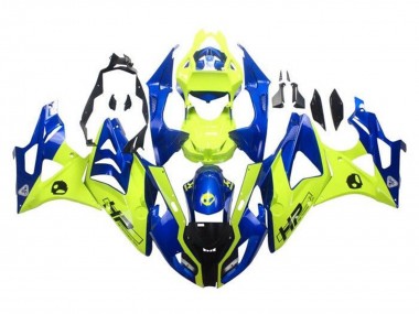 2009-2014 BMW S1000RR Motorcycle Fairings - Blue Yellow HP UK