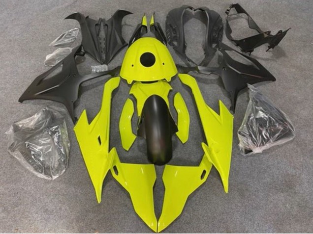 2019-2022 BMW S1000RR Motorcycle Fairings - Neon Yellow Matte Black UK