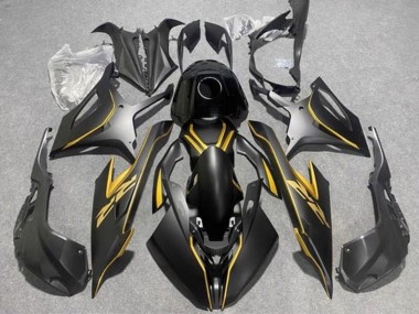 2019-2022 BMW S1000RR Motorcycle Fairings - Matte Black Gold UK
