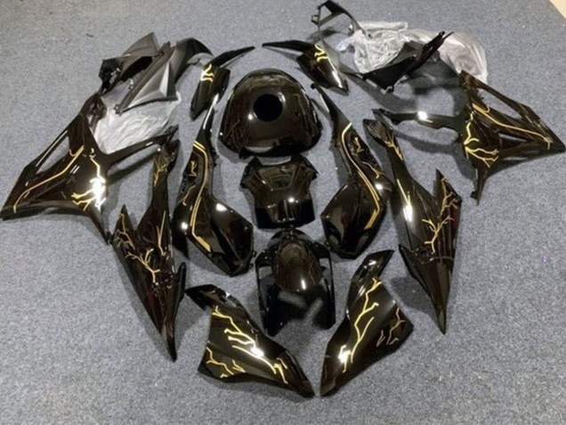 2019-2022 BMW S1000RR Motorcycle Fairings - Black Gold UK