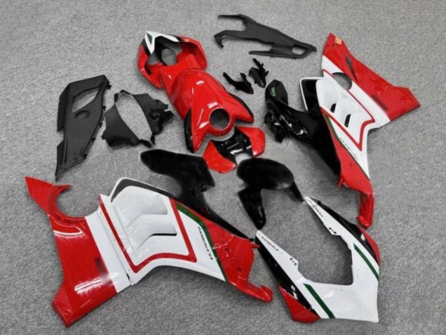 2020-2021 Ducati Panigale V4 V4S Motorcycle Fairings - White Red Glossy Black Green UK