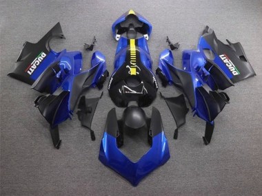 2020-2021 Ducati Panigale V4 V4S Motorcycle Fairings - Blue Yellow Matte Black UK