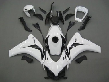 2008-2011 Honda CBR1000RR Motorcycle Fairing - White Glossy Black UK