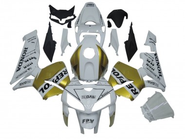 2005-2006 Honda CBR600RR Motorcycle Fairings - White Gold Repsol UK