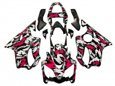 2001-2003 Honda CBR600 F4i Motorcycle Fairings - Black Red Grey Camouflage UK