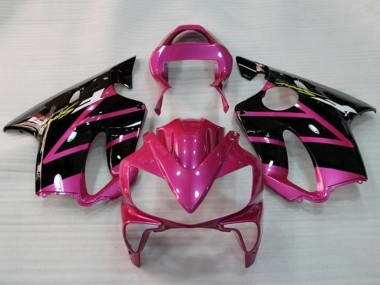 2001-2003 Honda CBR600 F4i Motorcycle Fairings - Pink Glossy Black Stripe UK