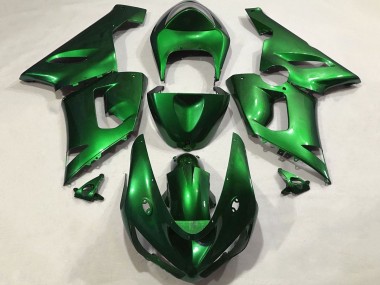 2005-2006 Kawasaki ZX6R Motorcycle Fairings - Candy Green UK