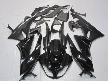 2007-2008 Kawasaki ZX6R Motorcycle Fairings - Glossy Black Matte Black UK