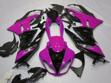 2007-2008 Kawasaki ZX6R Motorcycle Fairings - Pink Black UK