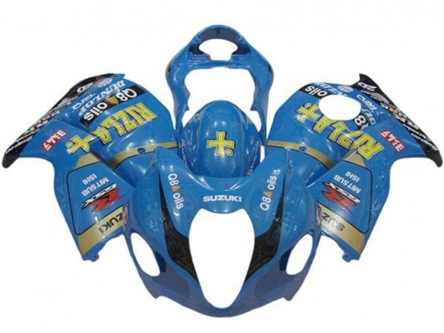 1996-2007 Suzuki GSXR 1300 Hayabusa Motorcycle Fairings - Blue Gold Black Rizla UK