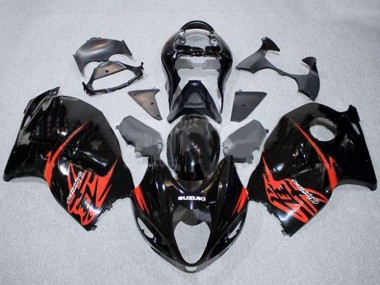 1996-2007 Suzuki GSXR 1300 Hayabusa Motorcycle Fairings - Glossy Black Red UK