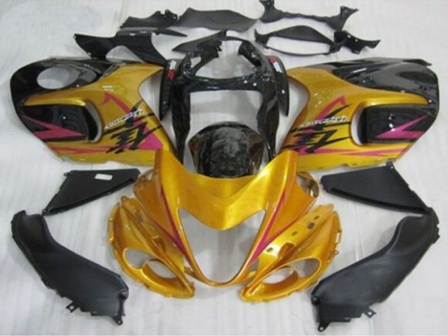 1996-2007 Suzuki GSXR 1300 Hayabusa Motorcycle Fairings - Gold Black Pink UK