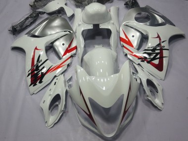 2008-2020 White Red Silver Suzuki GSXR 1300 Hayabusa Motorcycle Fairings UK