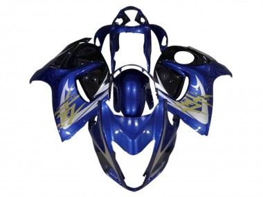 2008-2020 Blue White Gold Suzuki GSXR 1300 Hayabusa Motorcycle Fairings UK