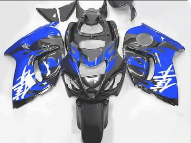 2008-2020 Black Blue Flame Suzuki GSXR 1300 Hayabusa Motorcycle Fairings UK