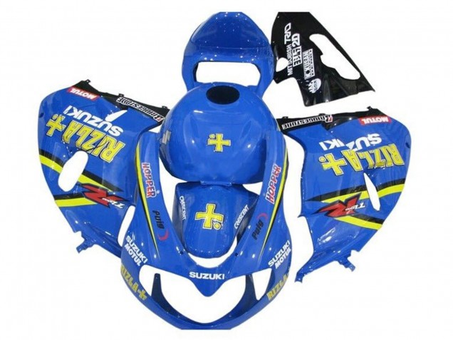 1998-2003 Suzuki TL1000R Motorcycle Fairings - Blue Yellow Black Rizla Hopper Motul UK