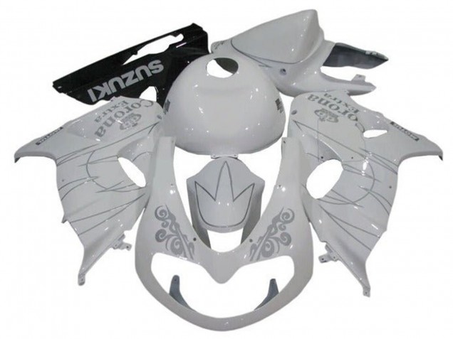 1998-2003 Suzuki TL1000R Motorcycle Fairings - White Silver Corona UK