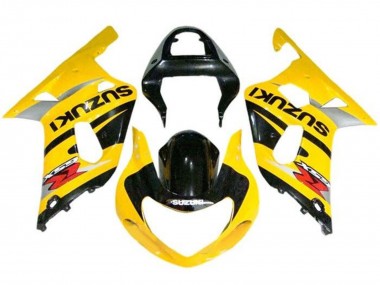 2000-2002 Suzuki GSXR1000 Motorcycle Fairings - Yellow Grey Black UK