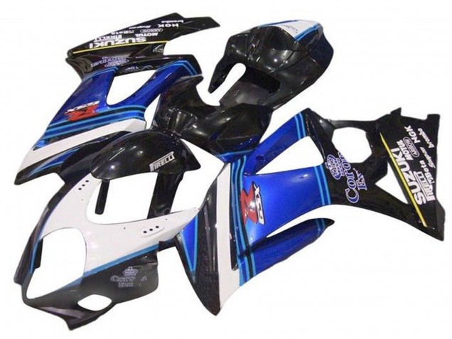 2005-2006 Suzuki GSXR 1000 Motorcycle Fairings - Glossy Black Blue White Corona UK