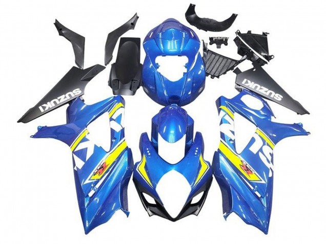 2005-2006 Suzuki GSXR 1000 Motorcycle Fairings - Blue Yellow White Black UK