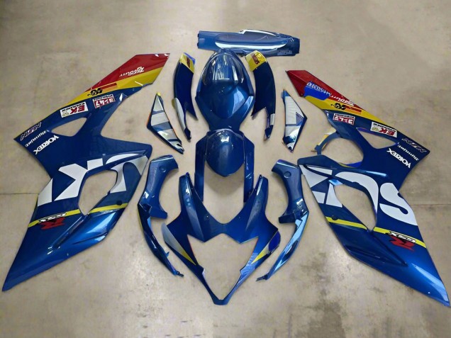 2005-2006 Suzuki GSXR 1000 Motorcycle Fairings - Blue White Yellow Red UK