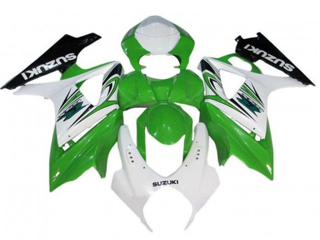 2005-2006 Suzuki GSXR 1000 Motorcycle Fairings - White Green Black UK