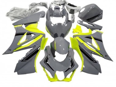 2017-2025 Suzuki GSXR1000 Motorcycle Fairings - Grey Yellow Black UK