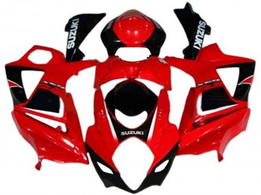 2007-2008 Suzuki GSXR 1000 Motorcycle Fairings - Red Black White Decal UK