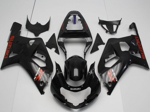 2001-2003 Suzuki GSXR 600 / GSXR 750 Motorcycle Fairings - Glossy Black Red UK