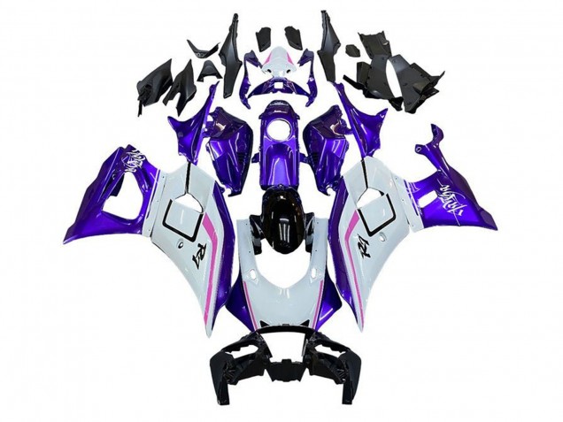 2021-2024 Yamaha YZF R7 Motorcycle Fairings - White Purple Pink UK