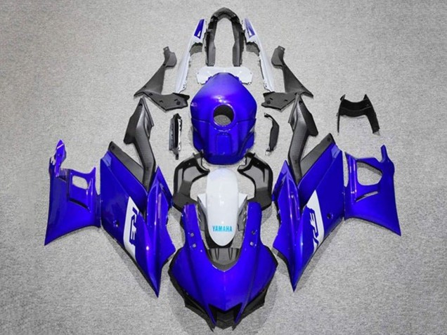 2019-2021 Yamaha YZF R3/R25 Motorcycle Fairings - Blue White Matte Black UK