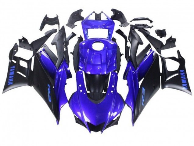 2019-2021 Yamaha YZF R3/R25 Motorcycle Fairings - Blue Matte Black UK