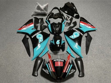 2009-2011 Yamaha YZF 1000 R1 Motorcycle Fairings - Glossy Black Light Blue Red Petronas UK