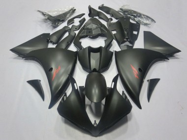 2009-2011 Yamaha YZF 1000 R1 Motorcycle Fairings - Matte Black Red Decal UK