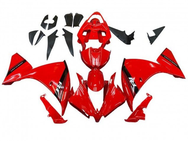 2009-2011 Yamaha YZF 1000 R1 Motorcycle Fairings - Red Black Stripe UK