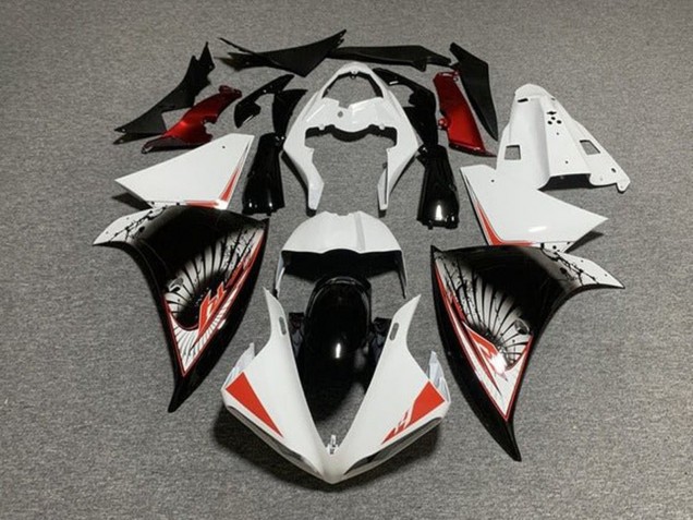 2012-2014 Yamaha YZF 1000 R1 Motorcycle Fairing - White Red Black UK