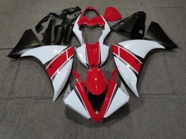 2012-2014 Yamaha YZF 1000 R1 Motorcycle Fairings - Red White Matte Black UK