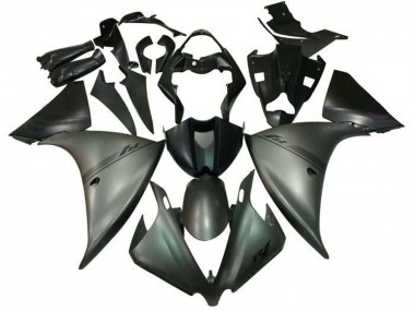 2012-2014 Yamaha YZF 1000 R1 Motorcycle Fairings - Matte Grey Matte Black UK