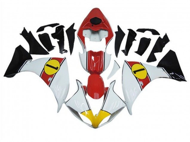2012-2014 Yamaha YZF 1000 R1 Motorcycle Fairings - White Red Yellow Black UK