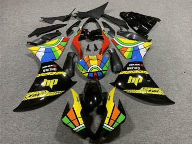 2012-2014 Yamaha YZF 1000 R1 Motorcycle Fairings - Glossy Black Yellow Red Blue Green HP Color Wheel UK