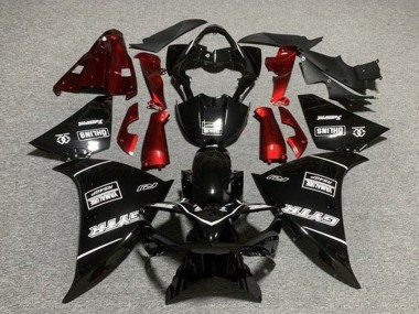 2012-2014 Yamaha YZF 1000 R1 Motorcycle Fairings - Glossy Black Red White GYTR Yamalube QHLINS UK