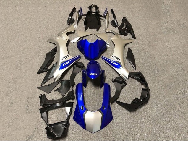 2015-2019 Yamaha YZF 1000 R1 Motorcycle Fairings - Silver Blue UK