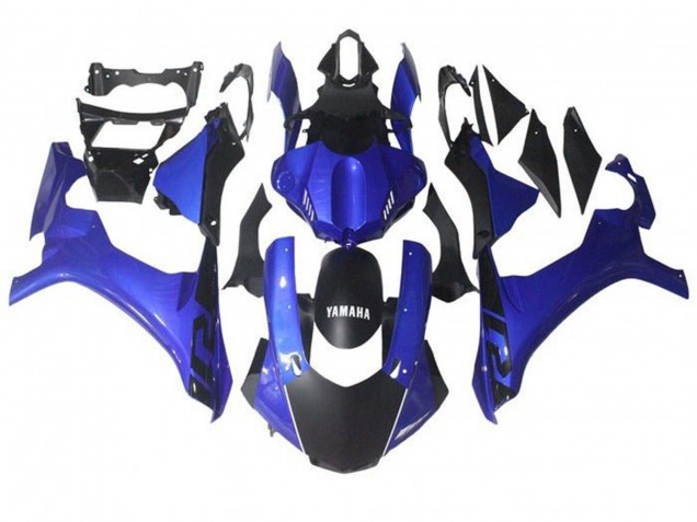 2015-2019 Yamaha YZF 1000 R1 Motorcycle Fairing - Blue Matte Black UK
