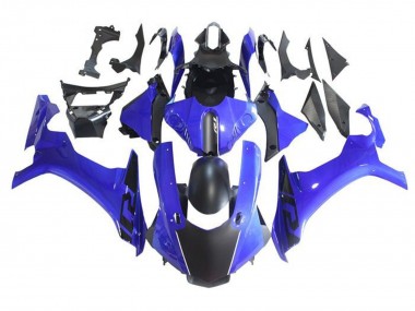2015-2019 Yamaha YZF 1000 R1 Motorcycle Fairings - Blue Matte Black UK