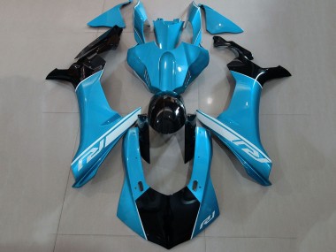 2015-2019 Yamaha YZF 1000 R1 Motorcycle Fairings - Blue Silver Glossy Black UK