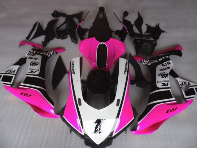 2015-2019 Yamaha YZF 1000 R1 Motorcycle Fairings - Pink White Glossy Black Motul YSP UK