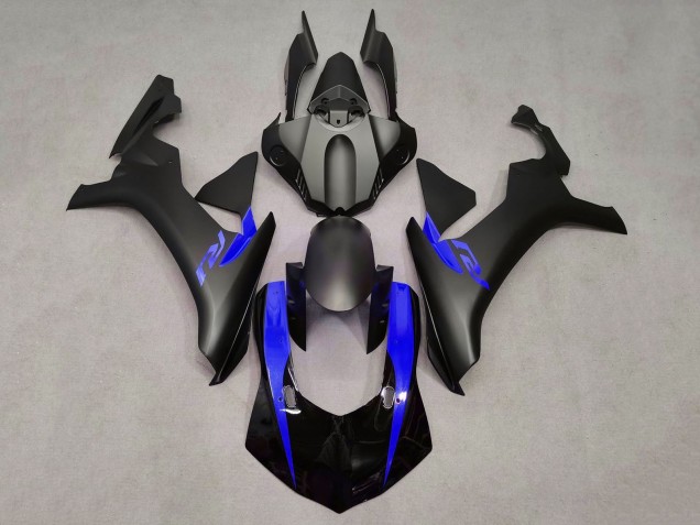 2015-2019 Yamaha YZF 1000 R1 Motorcycle Fairings - Matte Black Glossy Black Blue UK