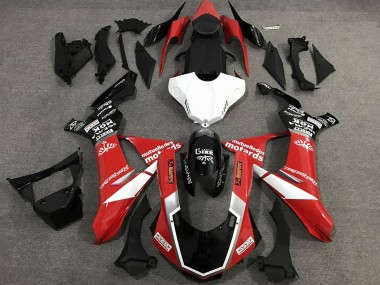 2015-2019 Yamaha YZF 1000 R1 Motorcycle Fairings - Red White Glossy Black UK