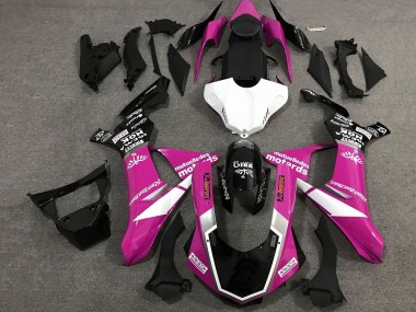 2020-2025 Yamaha YZF 1000 R1 Motorcycle Fairings - Pink White Glossy Black Sam UK